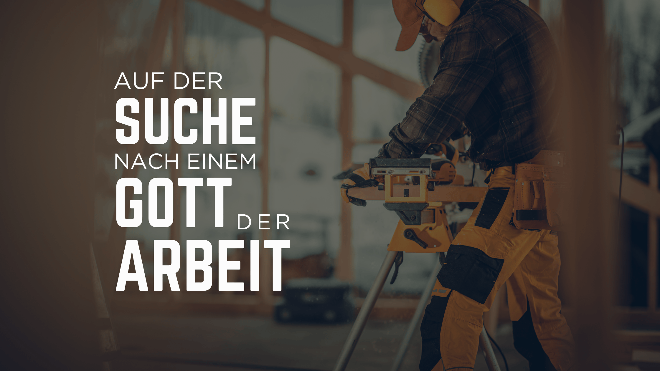 Ein Mann bei der Arbeit